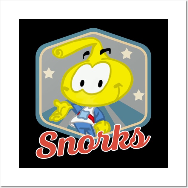 Snorkland Chronicles Commemorate the Playful Antics and Memorable Moments of Snorks Characters on a Tee Wall Art by Frozen Jack monster